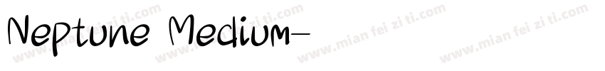 Neptune Medium字体转换